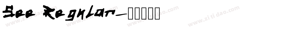 See Regular字体转换